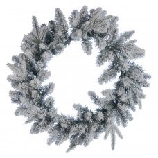 Χριστουγεννιάτικο Στεφάνι Χιονισμένο PE (60cm)